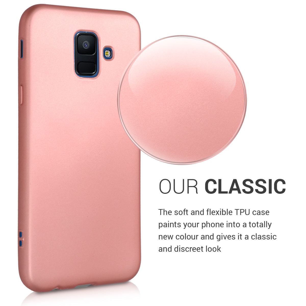 Samsung Galaxy A6 (2018) metallische Handyhülle