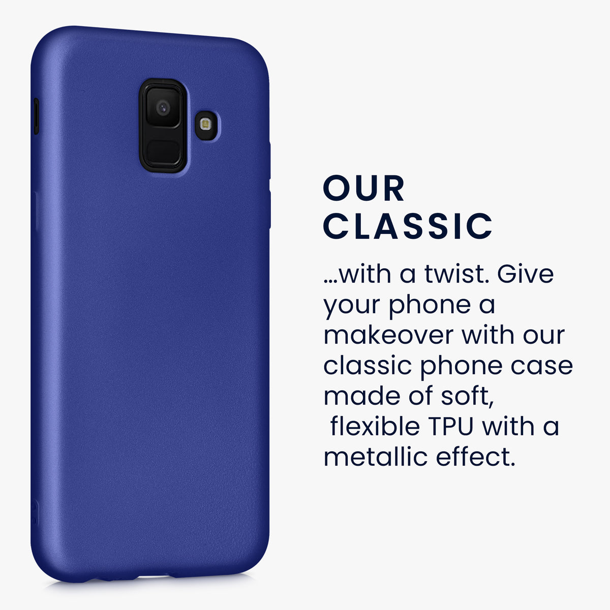 Samsung Galaxy A6 (2018) metallische Handyhülle