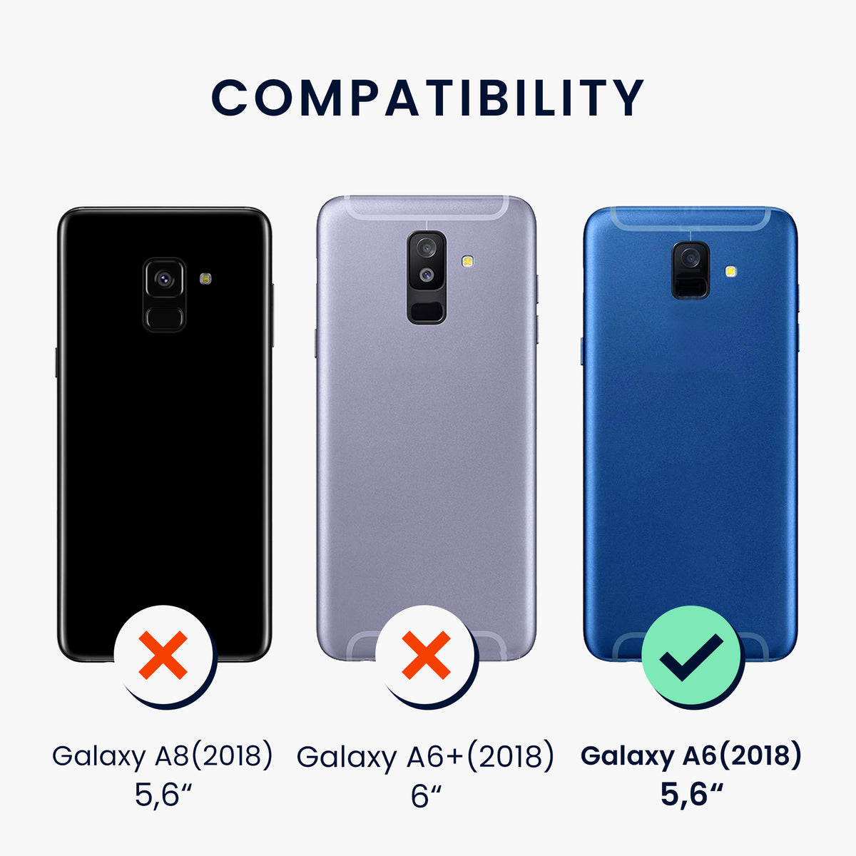 Samsung Galaxy A6 (2018) metallische Handyhülle