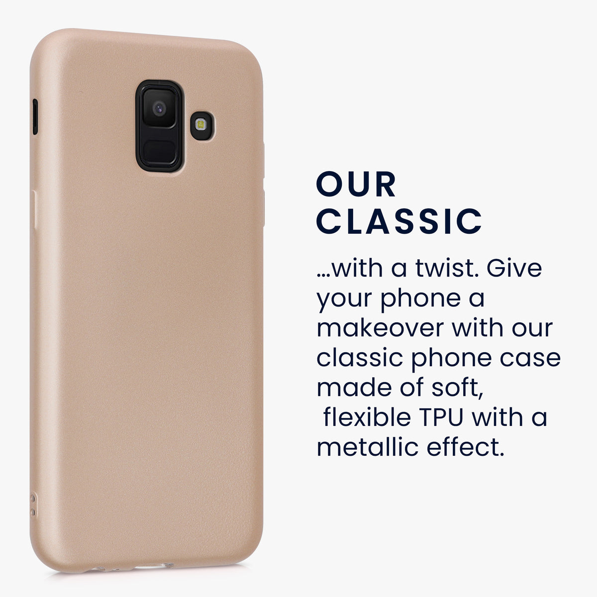 Samsung Galaxy A6 (2018) metallische Handyhülle