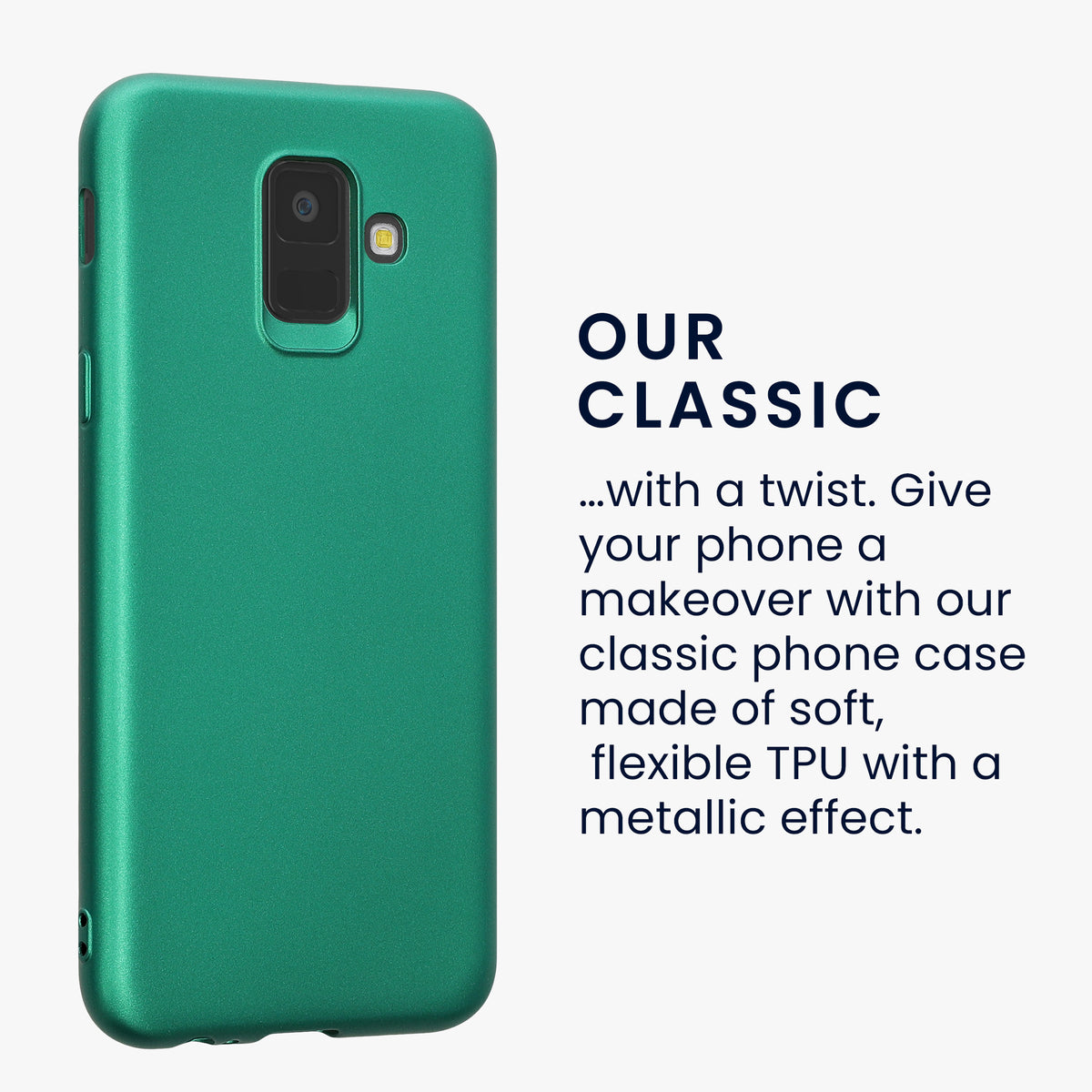 Samsung Galaxy A6 (2018) metallische Handyhülle