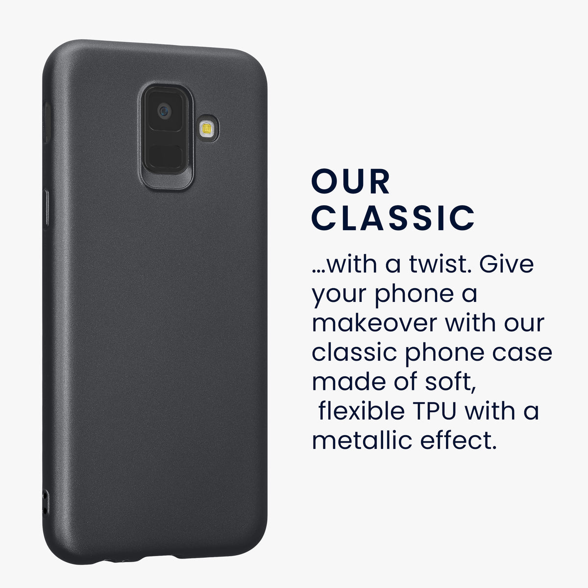 Samsung Galaxy A6 (2018) metallische Handyhülle