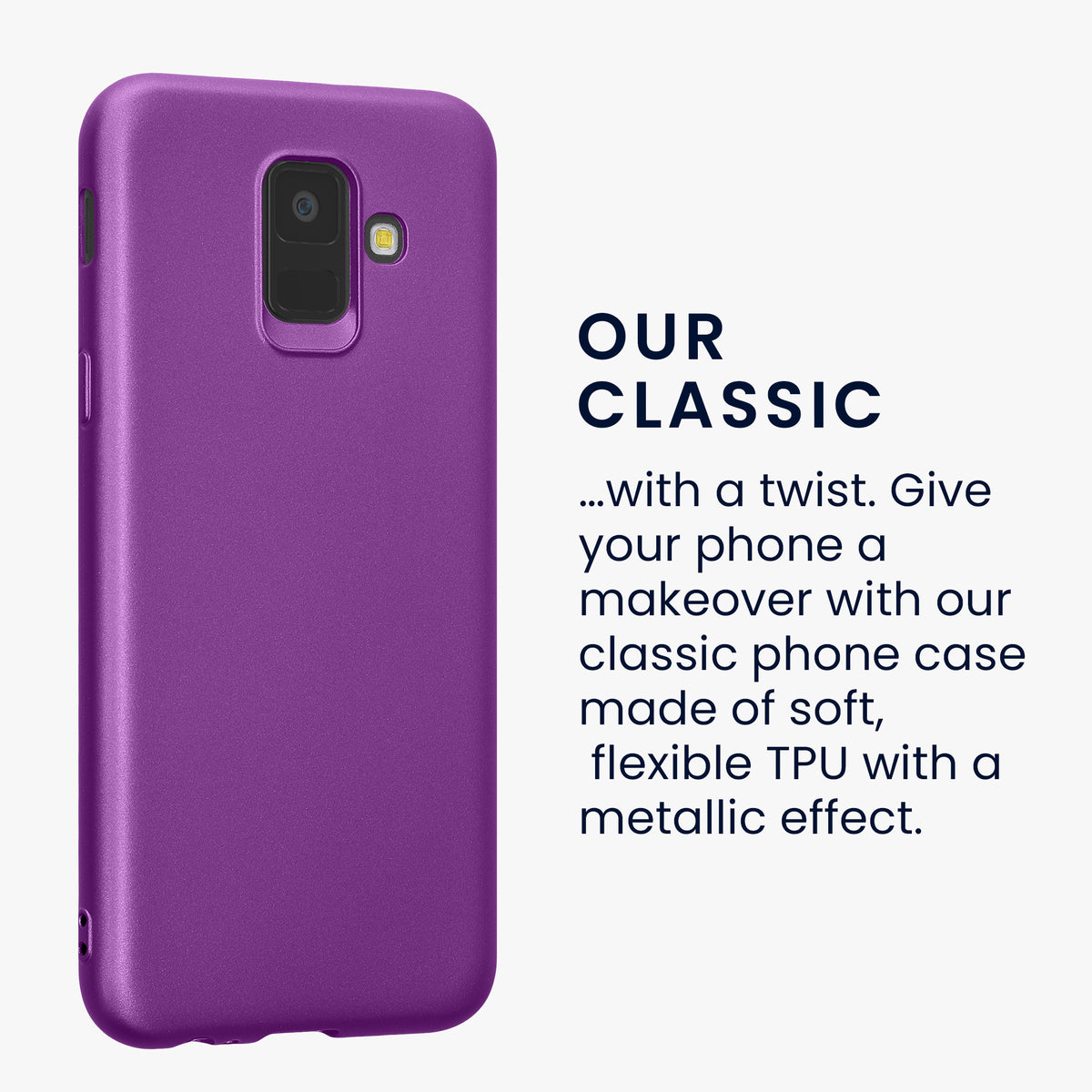 Samsung Galaxy A6 (2018) metallische Handyhülle