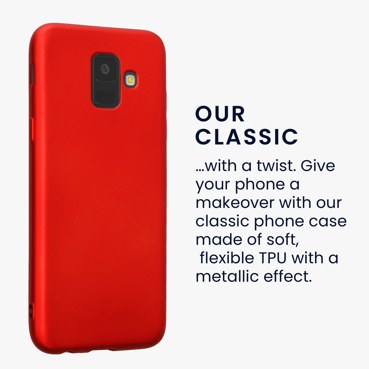 Samsung Galaxy A6 (2018) metallische Handyhülle