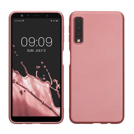 kwmobile Handyhülle für Samsung Galaxy A7 (2018) Hülle - Silikon Case - Schutzhülle Cover