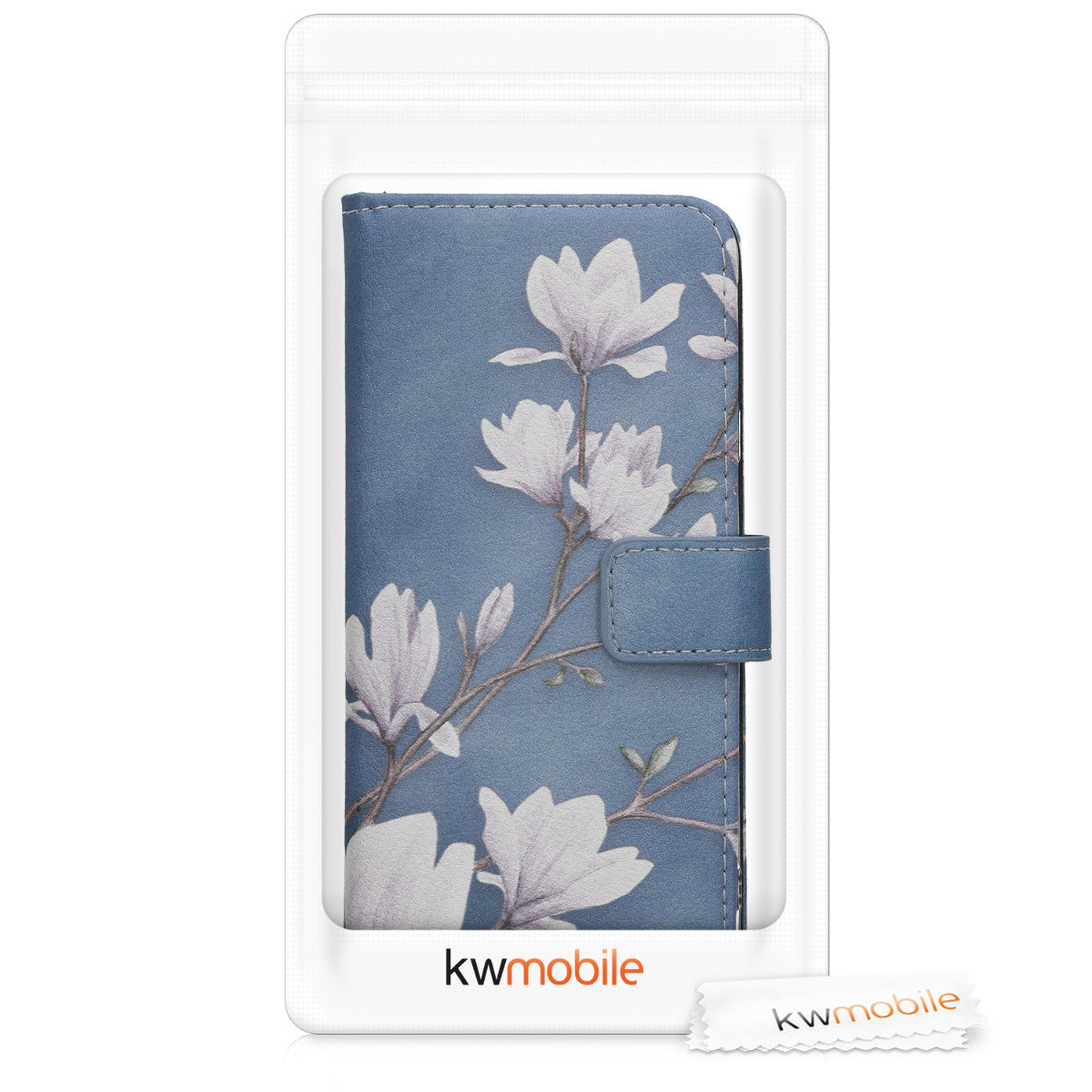 kwmobile Wallet Case kompatibel mit Samsung Galaxy A7 (2018) Hülle - Cover mit Ständer und Kartenfächern