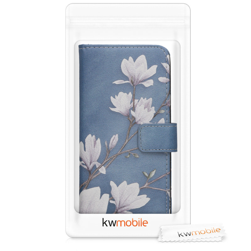 kwmobile Wallet Case kompatibel mit Samsung Galaxy A7 (2018) Hülle - Cover mit Ständer und Kartenfächern