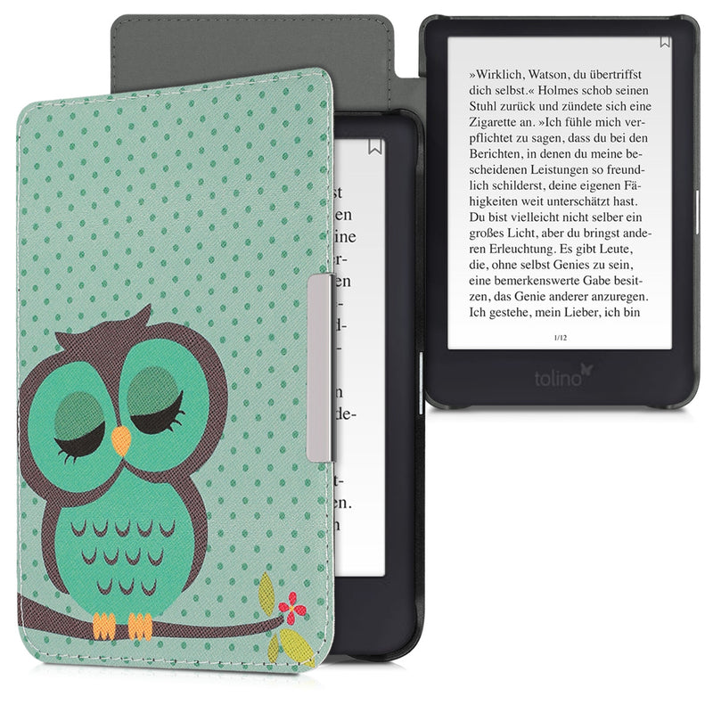kwmobile Schutzhülle für Tolino Shine 3 Hülle - eReader Flip Case mit Auto Sleep Funktion