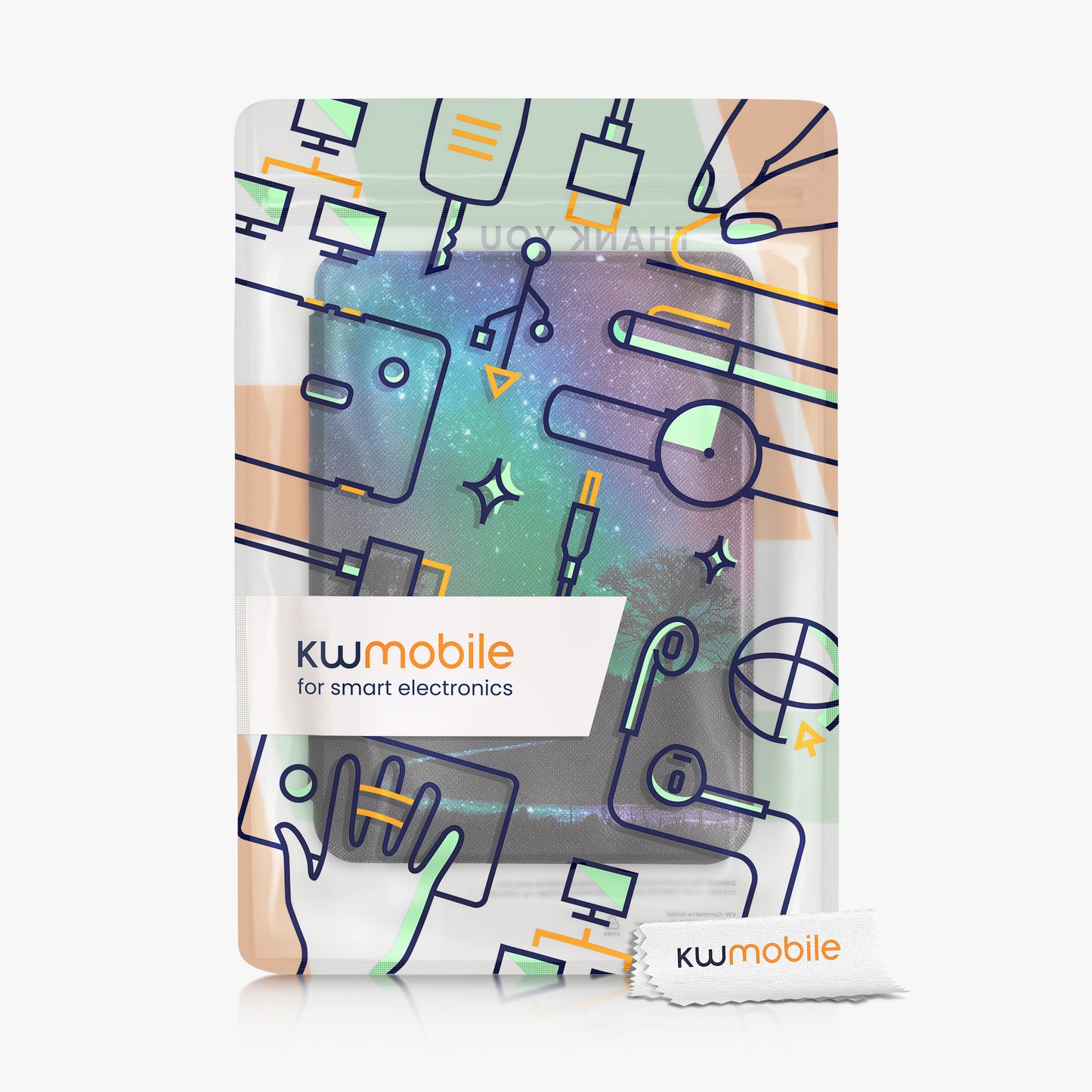 kwmobile Schutzhülle für Tolino Shine 3 Hülle - eReader Flip Case mit Auto Sleep Funktion