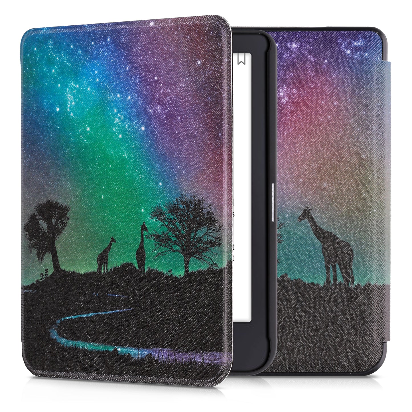 kwmobile Schutzhülle für Tolino Shine 3 Hülle - eReader Flip Case mit Auto Sleep Funktion