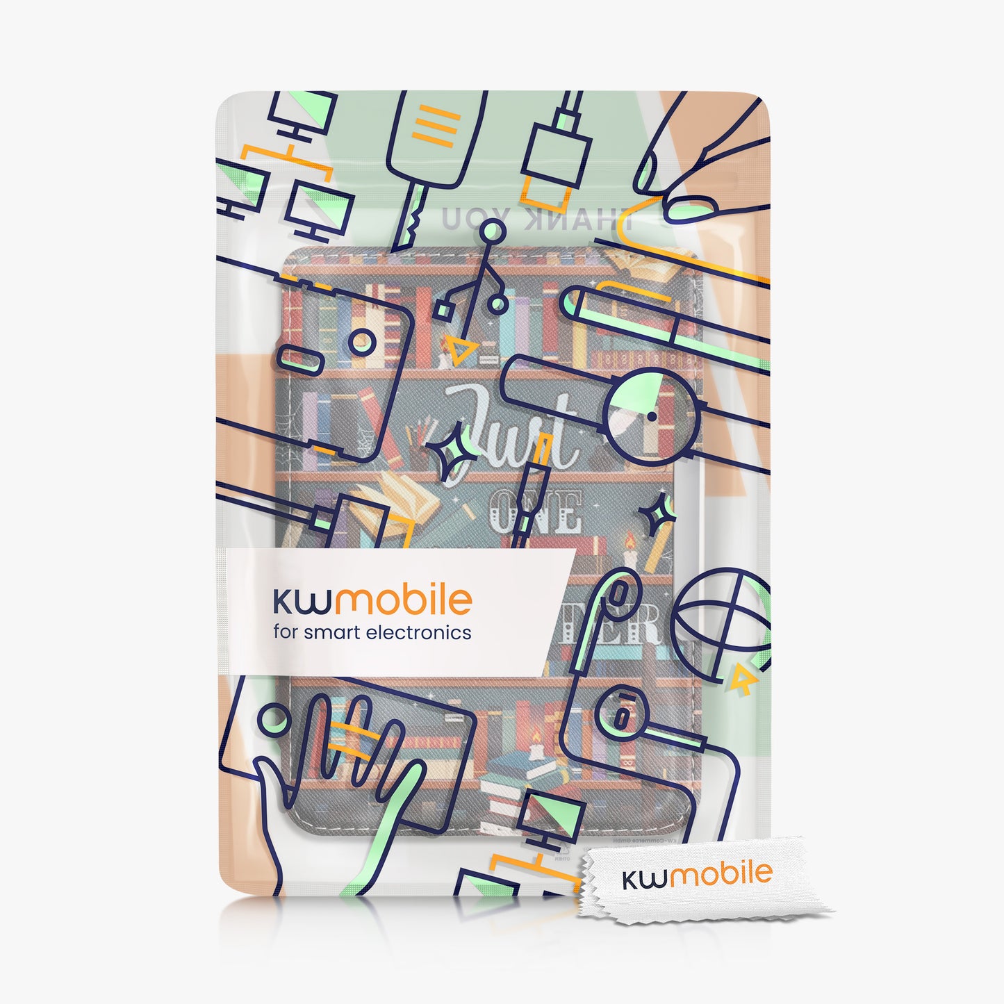 kwmobile Schutzhülle für Tolino Shine 3 Hülle - eReader Flip Case mit Auto Sleep Funktion