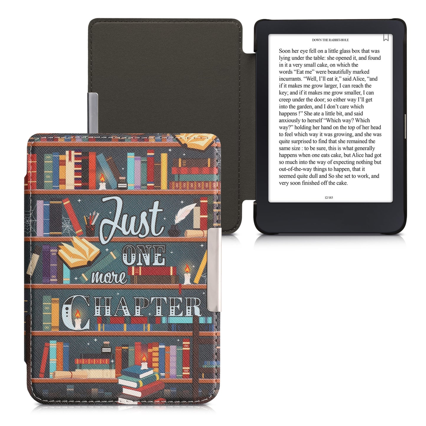 kwmobile Schutzhülle für Tolino Shine 3 Hülle - eReader Flip Case mit Auto Sleep Funktion