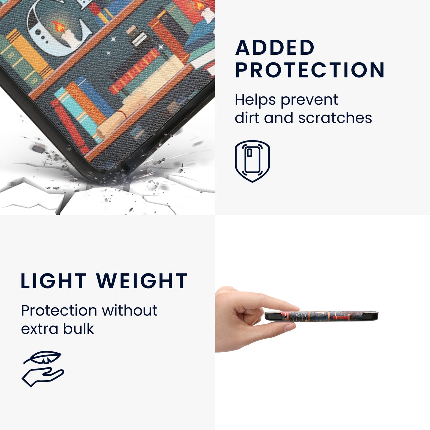 kwmobile Schutzhülle für Tolino Shine 3 Hülle - eReader Flip Case mit Auto Sleep Funktion