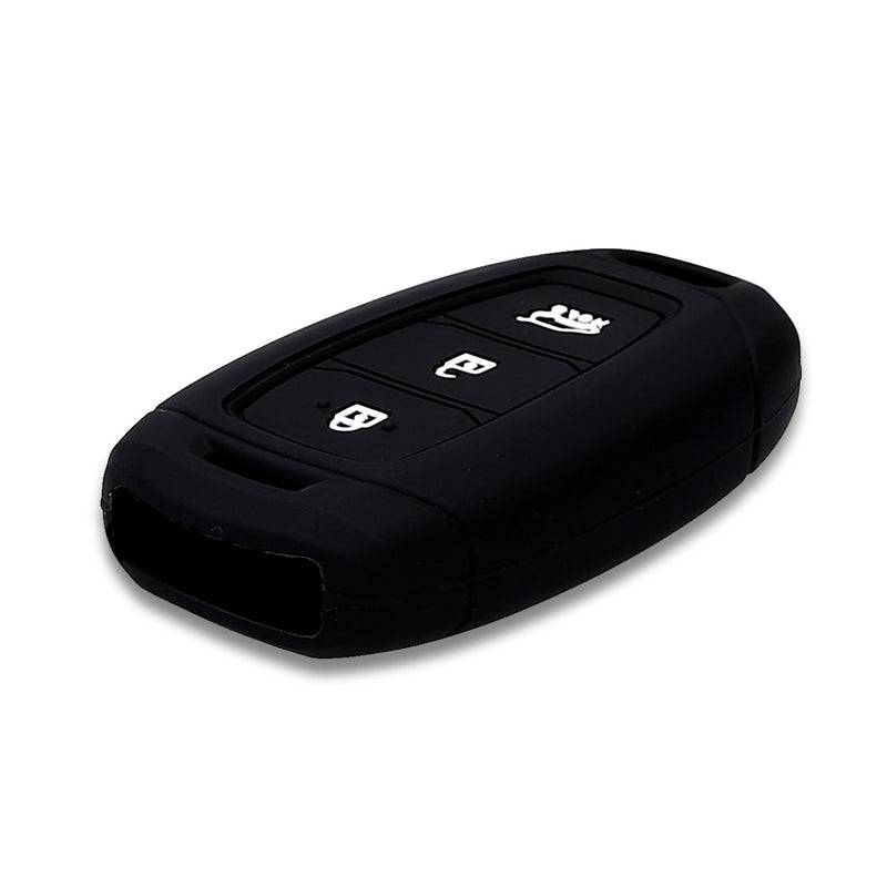 kwmobile Schlüsselhülle für Hyundai 3-Tasten Autoschlüssel Keyless Go Hülle - Schlüsselschutz Gehäuse - Schwarz - Hüllen