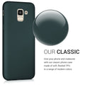 kwmobile Handyhülle für Samsung Galaxy J6 Hülle - Silikon Case metallisch schimmernd - Schutzhülle Cover