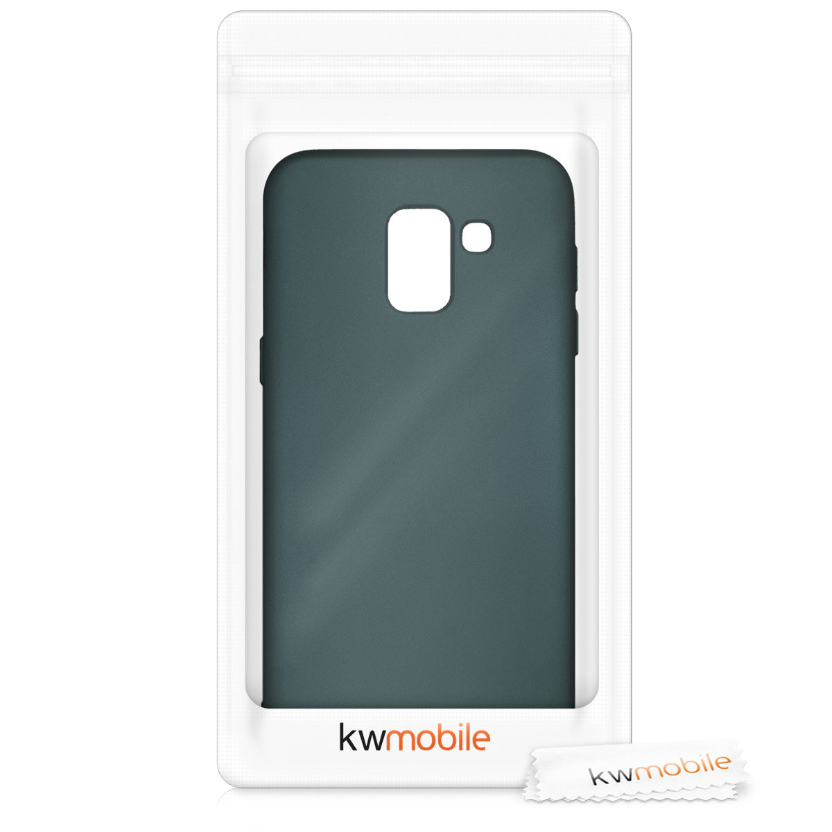 kwmobile Handyhülle für Samsung Galaxy J6 Hülle - Silikon Case metallisch schimmernd - Schutzhülle Cover