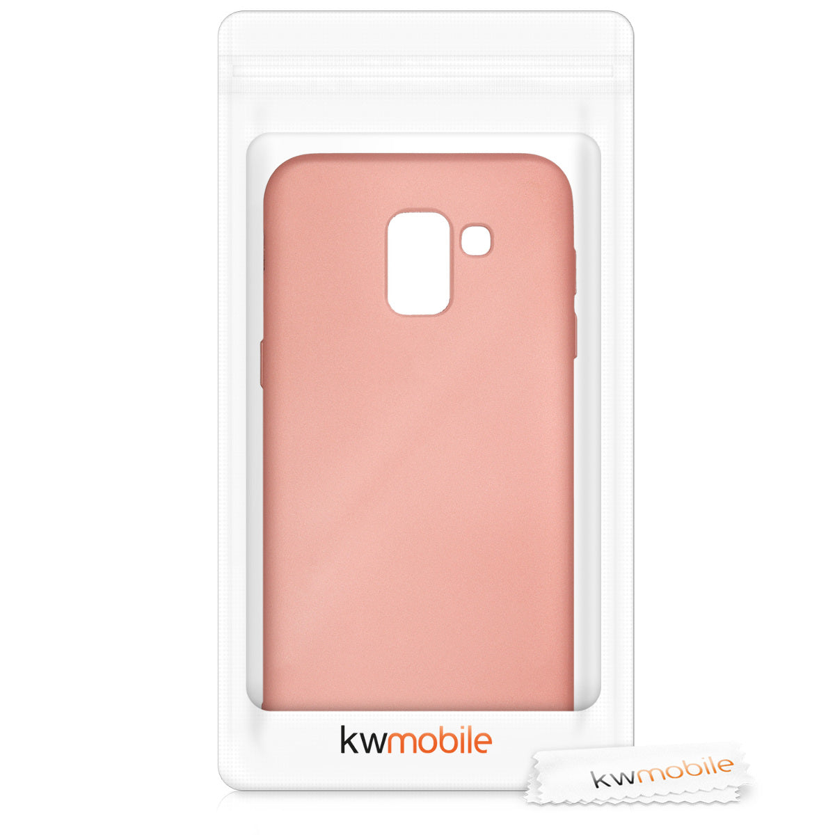 kwmobile Handyhülle für Samsung Galaxy J6 Hülle - Silikon Case metallisch schimmernd - Schutzhülle Cover