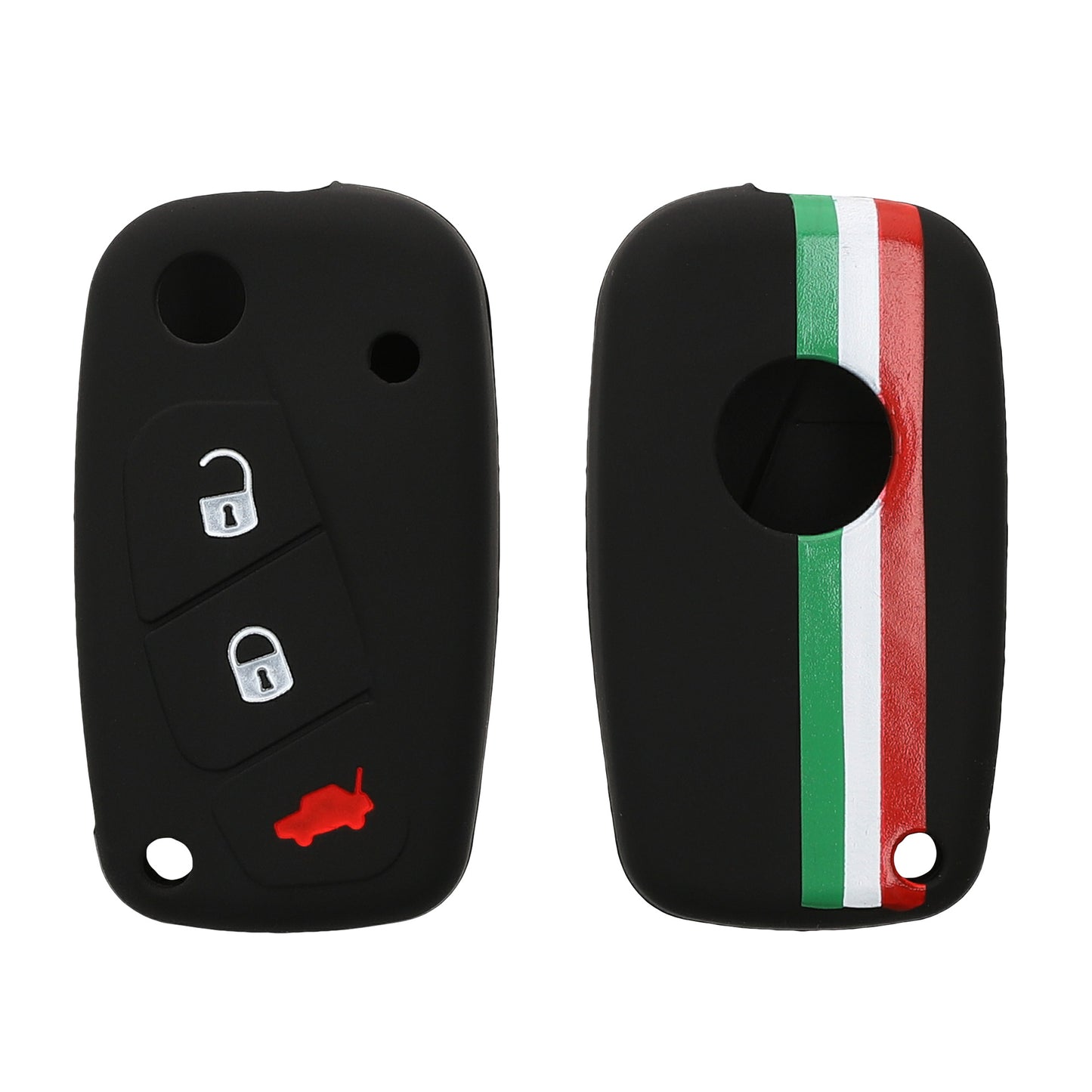 kwmobile Schlüsselhülle für Fiat Lancia 3-Tasten Autoschlüssel Hülle - Schlüsselschutz Gehäuse