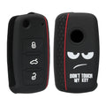 VW Skoda Seat 3-Tasten Autoschlüssel Silikon Schlüsselhülle Don't Touch My Key
