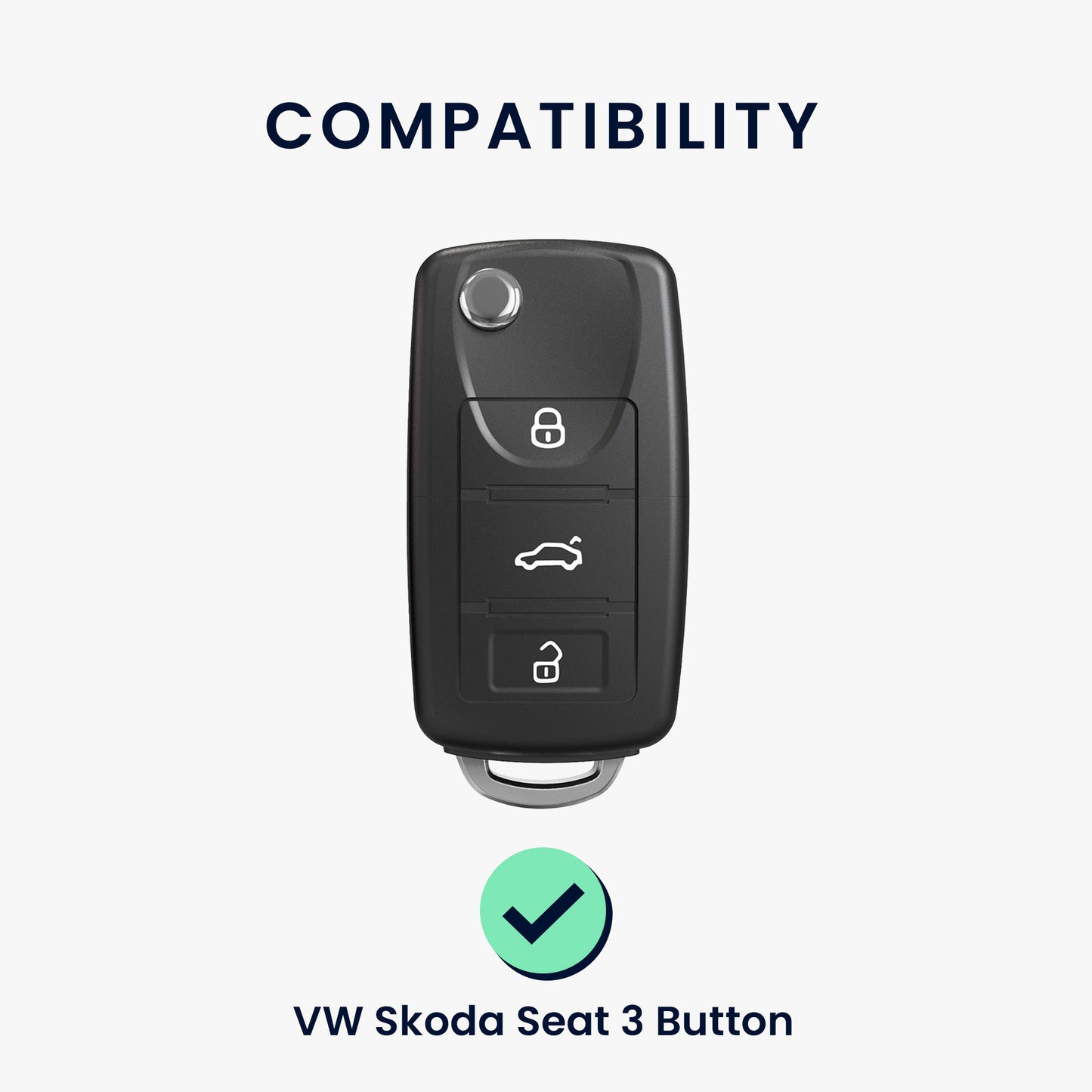 VW Skoda Seat 3-Tasten Autoschlüssel Silikon Schlüsselhülle Don't Touch My Key