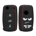 VW Skoda Seat 3-Tasten Autoschlüssel Silikon Schlüsselhülle Don't Touch My Key