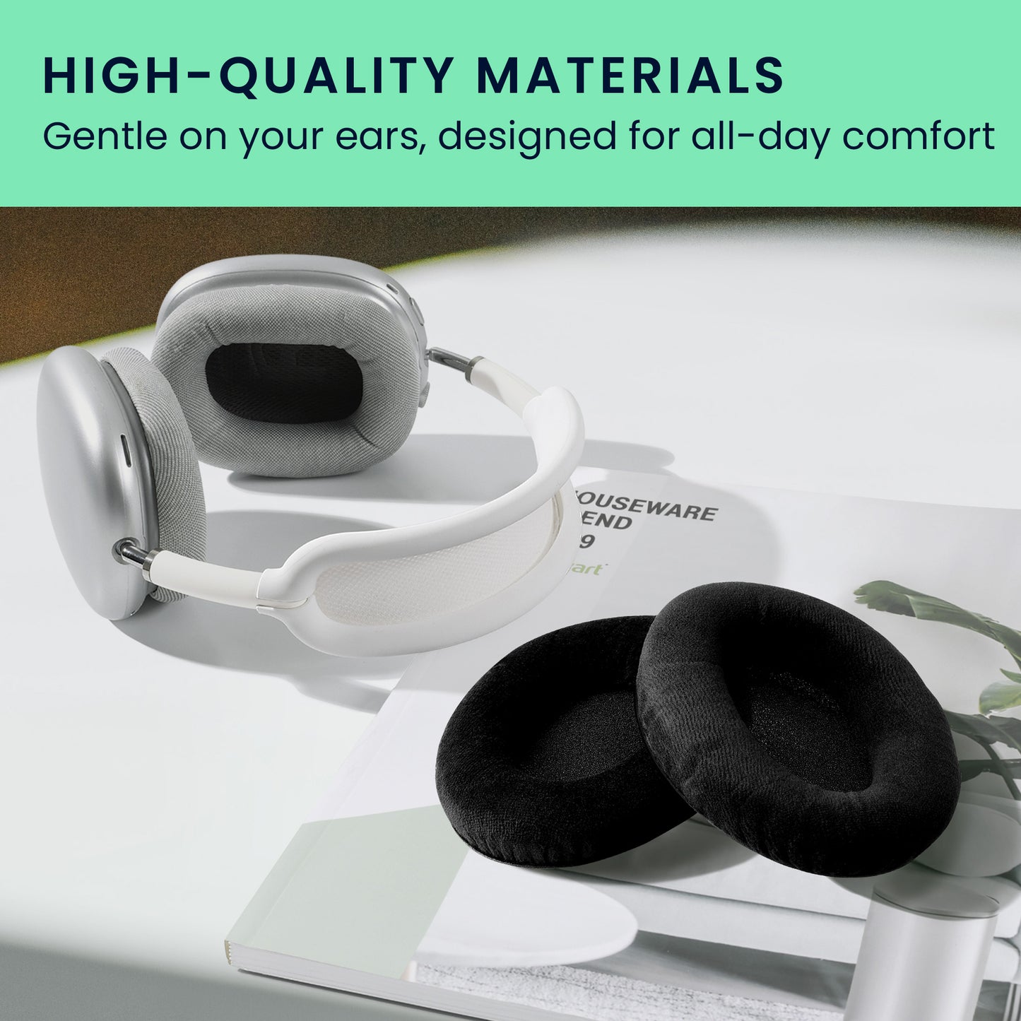 kwmobile Ohr Polster für Sennheiser HD 559 / 569 / 599 Ohrpolster - Ersatz Ohrpolster - Kopfhörer Ersatzteile - Kopfhörer Ersatzpolster für Over Ear Headphones