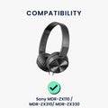 kwmobile Ohr Polster für Sony MDR-ZX110 / MDR-ZX310 / MDR-ZX330 Ohrpolster - Ersatz Ohrpolster - Kopfhörer Ersatzteile - Kopfhörer Ersatzpolster für Over Ear Headphones