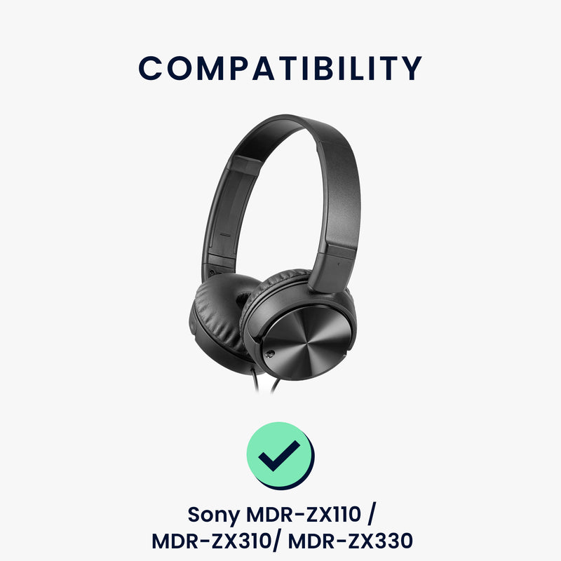 kwmobile Ohr Polster für Sony MDR-ZX110 / MDR-ZX310 / MDR-ZX330 Ohrpolster - Ersatz Ohrpolster - Kopfhörer Ersatzteile - Kopfhörer Ersatzpolster für Over Ear Headphones