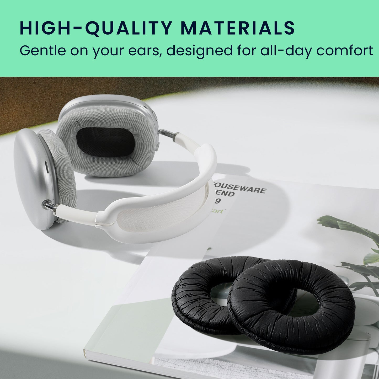 kwmobile Ohr Polster für Sony MDR-ZX110 / MDR-ZX310 / MDR-ZX330 Ohrpolster - Ersatz Ohrpolster - Kopfhörer Ersatzteile - Kopfhörer Ersatzpolster für Over Ear Headphones