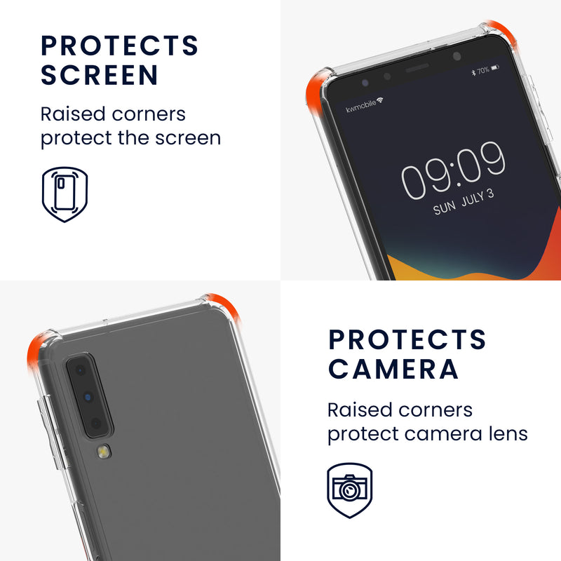 kwmobile Necklace Case kompatibel mit Samsung Galaxy A7 (2018) Hülle
