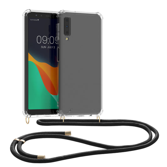 kwmobile Necklace Case kompatibel mit Samsung Galaxy A7 (2018) Hülle