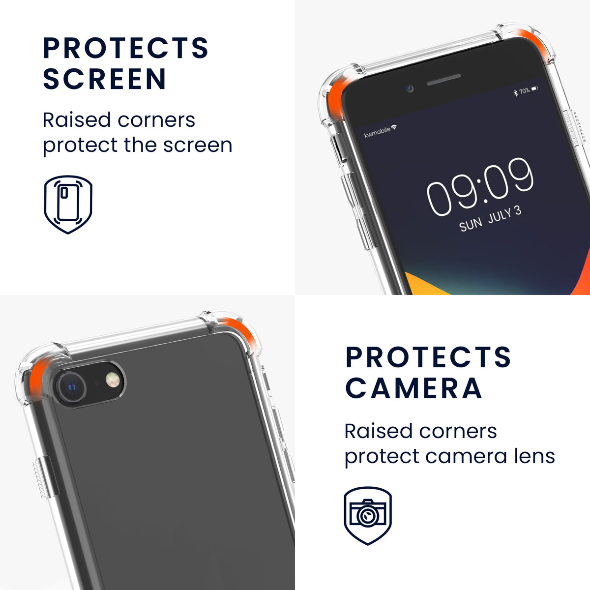 Handykette Silikon Handyhülle für Apple iPhone SE (2022) / iPhone SE (2020) / iPhone 8 / iPhone 7