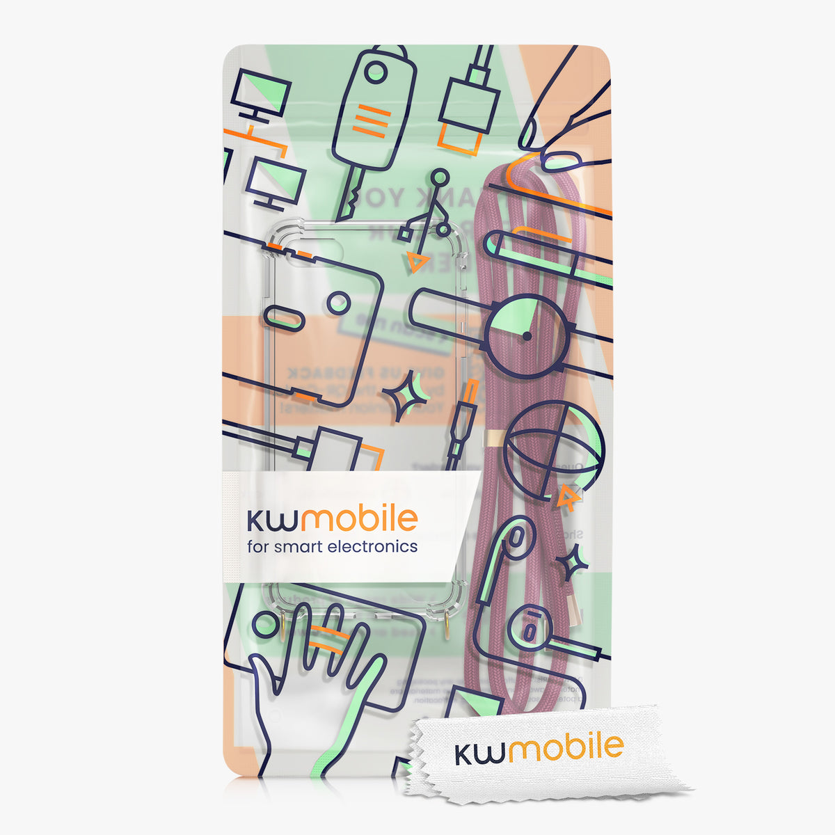 Handykette Silikon Handyhülle für Apple iPhone SE (2022) / iPhone SE (2020) / iPhone 8 / iPhone 7