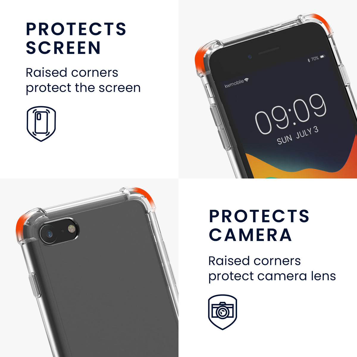 Handykette Silikon Handyhülle für Apple iPhone SE (2022) / iPhone SE (2020) / iPhone 8 / iPhone 7