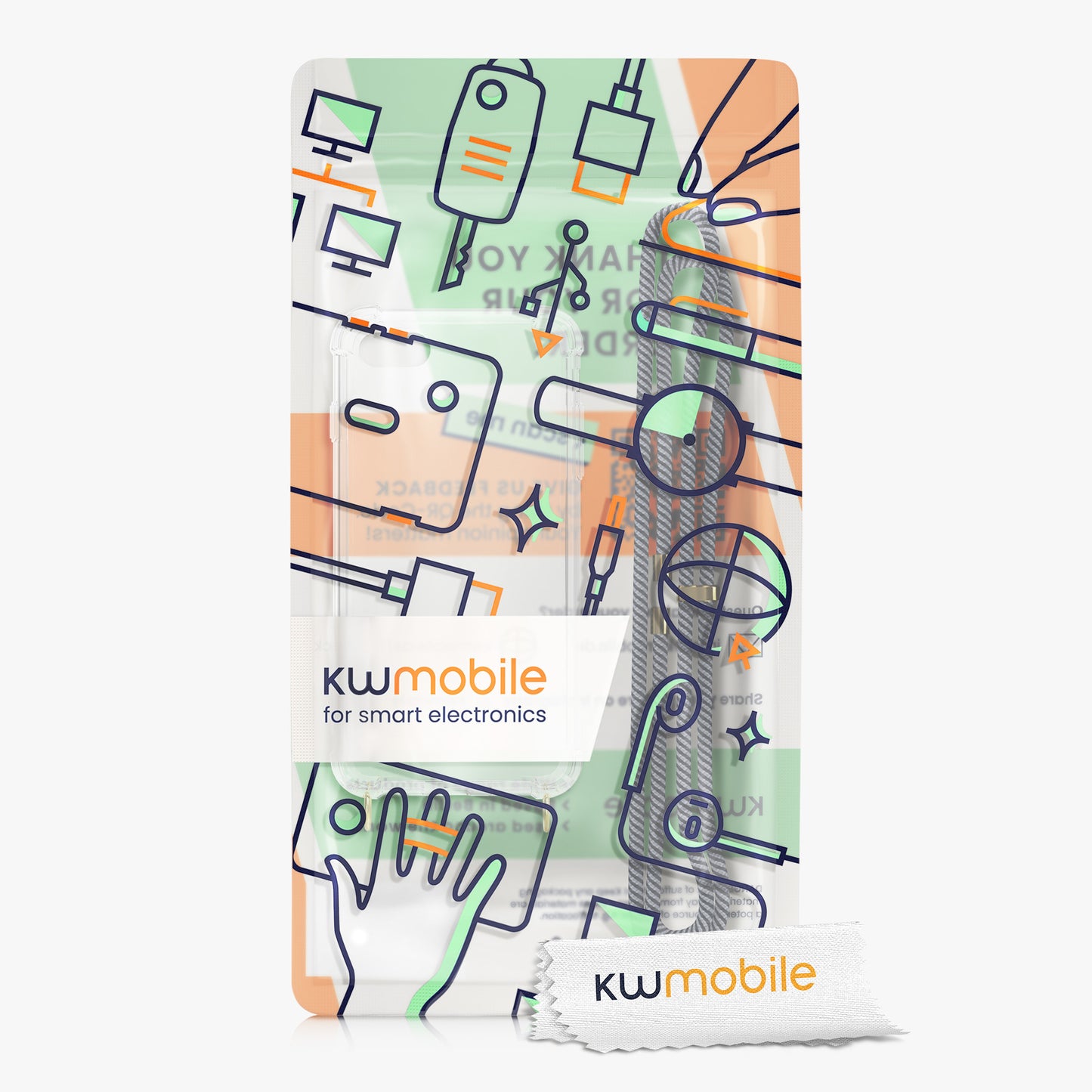 Handykette Silikon Handyhülle für Apple iPhone SE (2022) / iPhone SE (2020) / iPhone 8 / iPhone 7