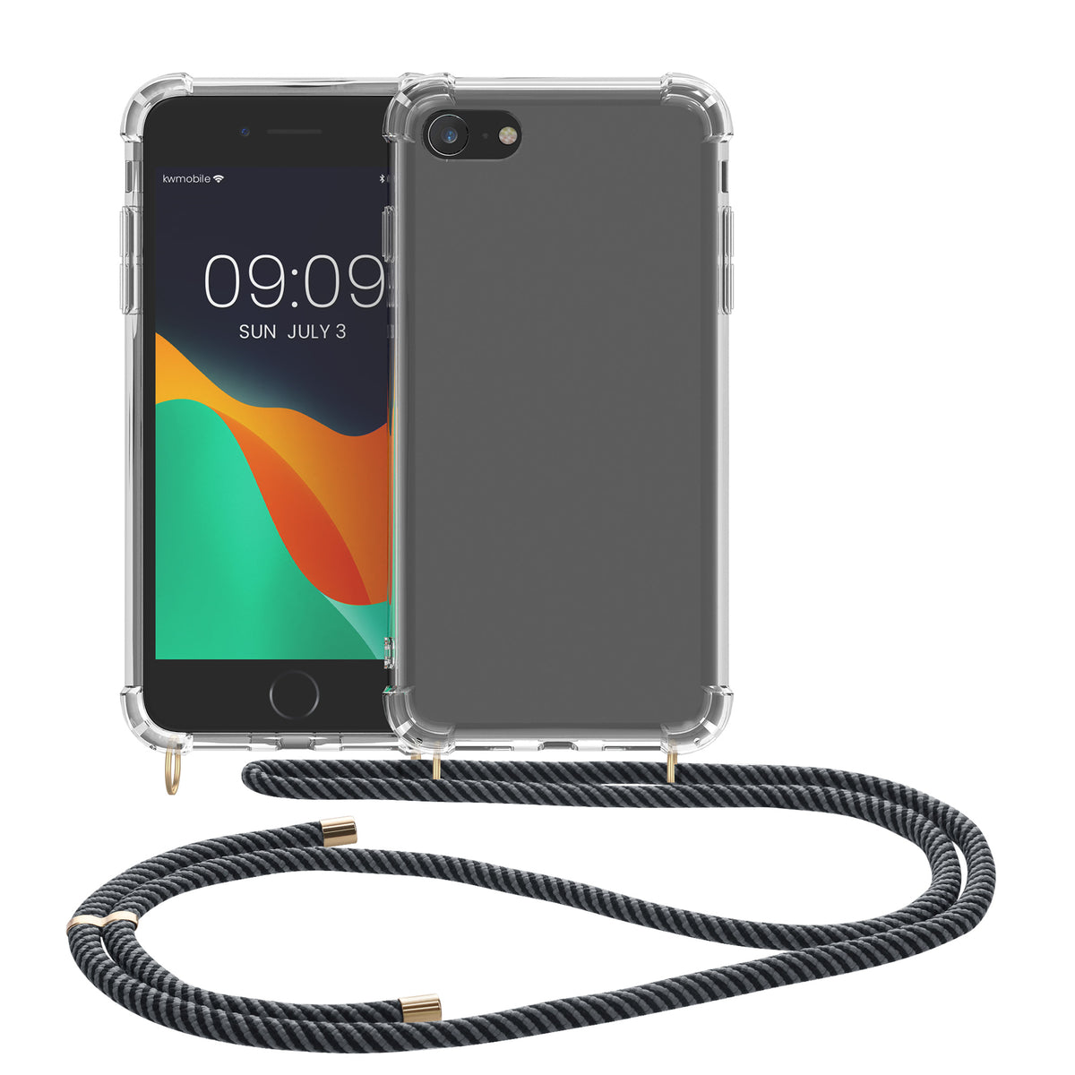 Handykette Silikon Handyhülle für Apple iPhone SE (2022) / iPhone SE (2020) / iPhone 8 / iPhone 7
