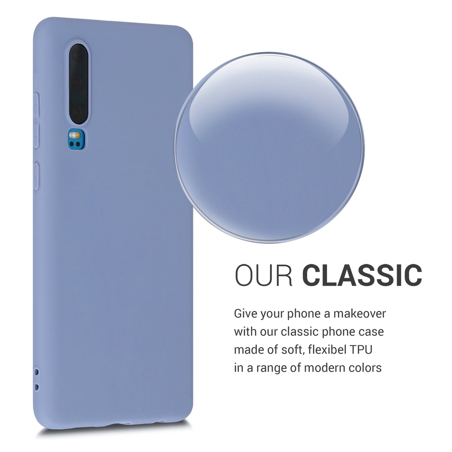 kwmobile Handyhülle für Huawei P30 Hülle - Kabelloses Laden - Schutzhülle Cover
