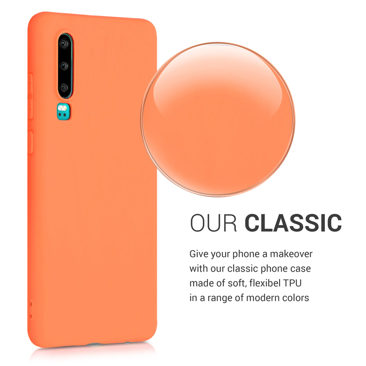 kwmobile Handyhülle für Huawei P30 Hülle - Kabelloses Laden - Schutzhülle Cover