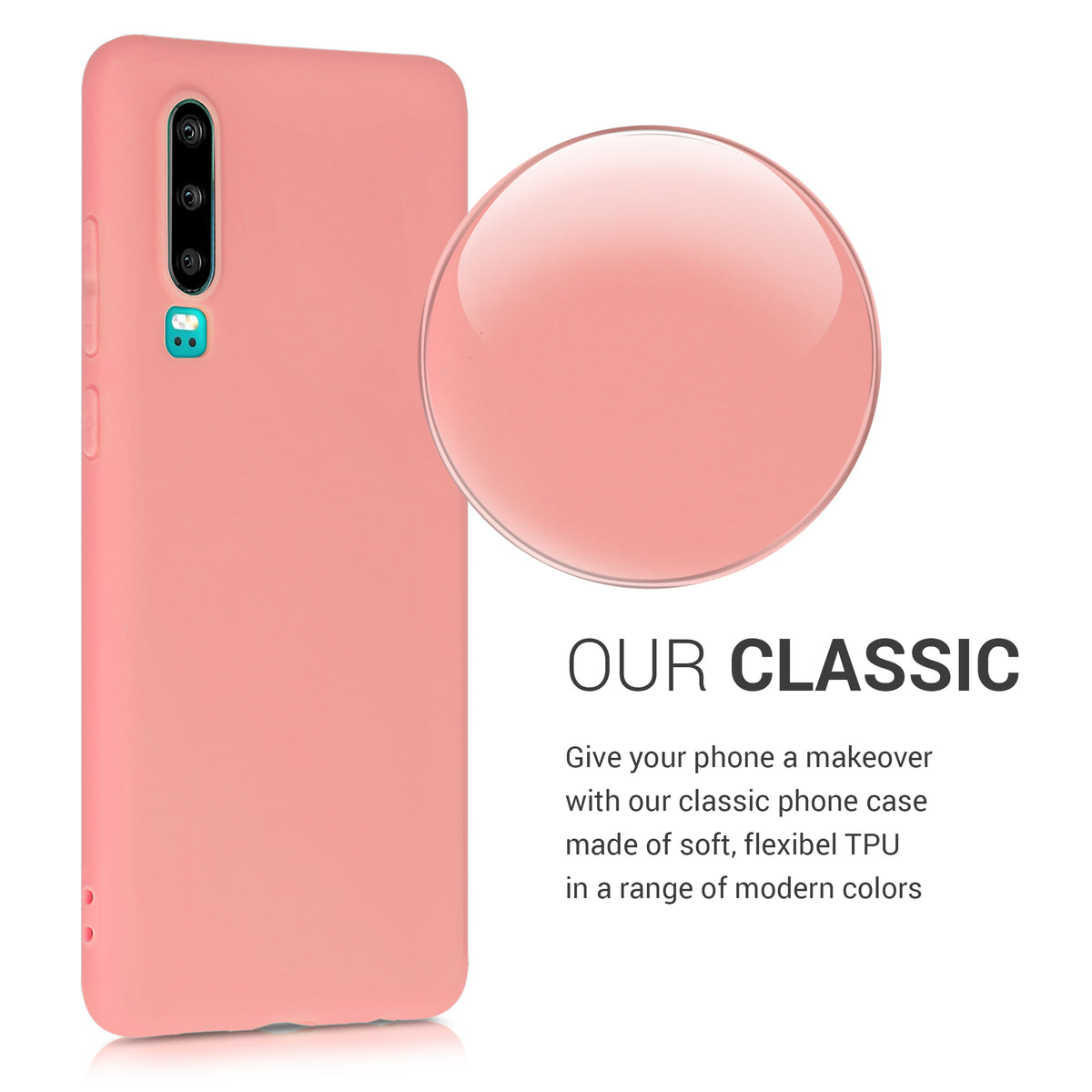 kwmobile Handyhülle für Huawei P30 Hülle - Kabelloses Laden - Schutzhülle Cover
