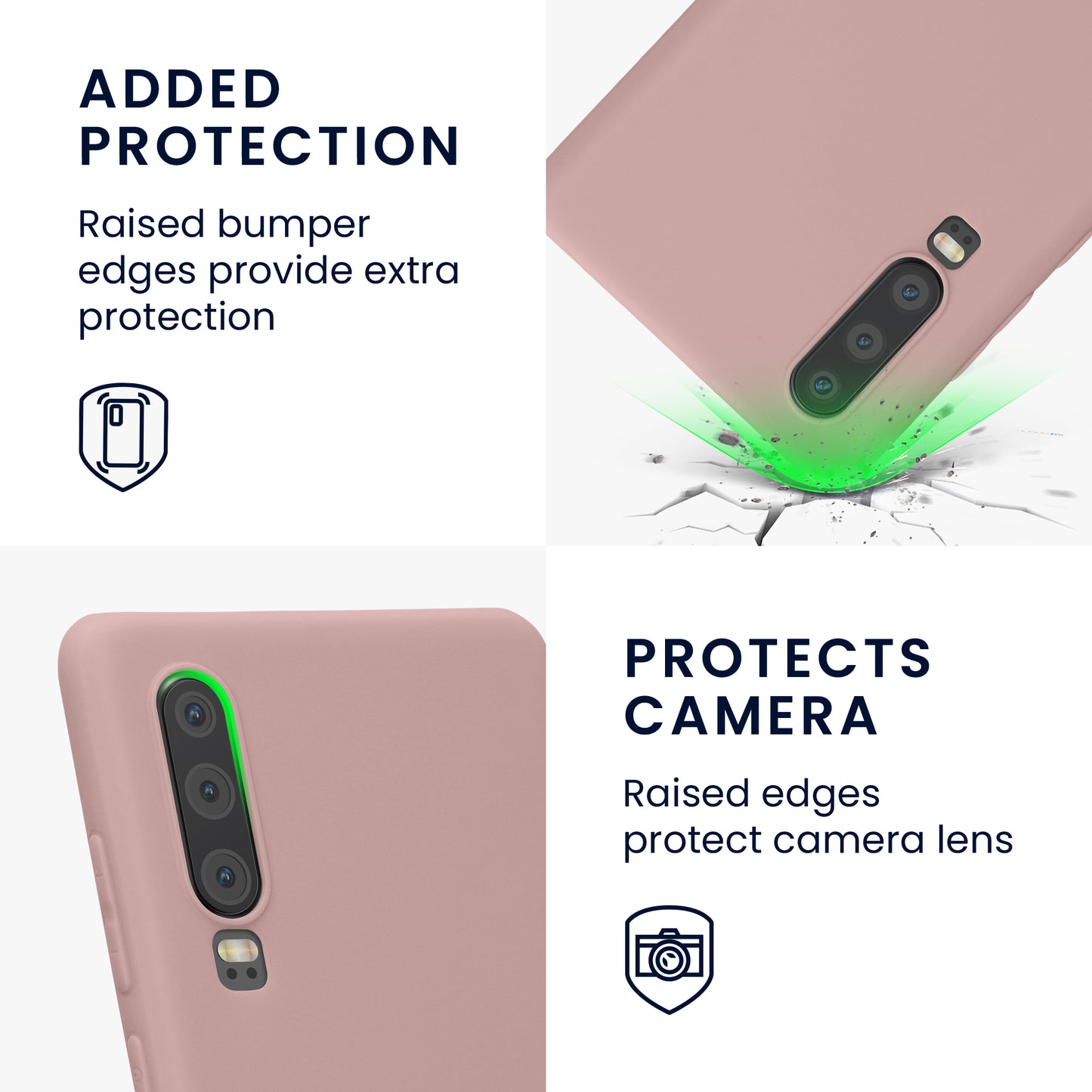 kwmobile Handyhülle für Huawei P30 Hülle - Kabelloses Laden - Schutzhülle Cover
