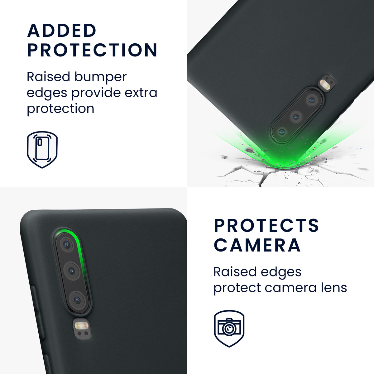 kwmobile Handyhülle für Huawei P30 Hülle - Kabelloses Laden - Schutzhülle Cover