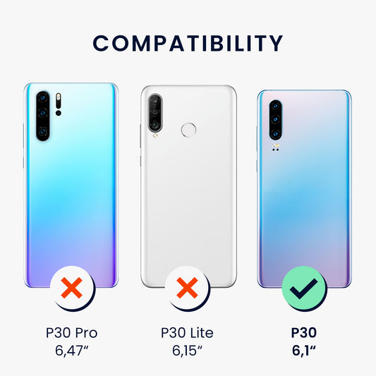 kwmobile Handyhülle für Huawei P30 Hülle - Silikon Case - Schutzhülle Cover