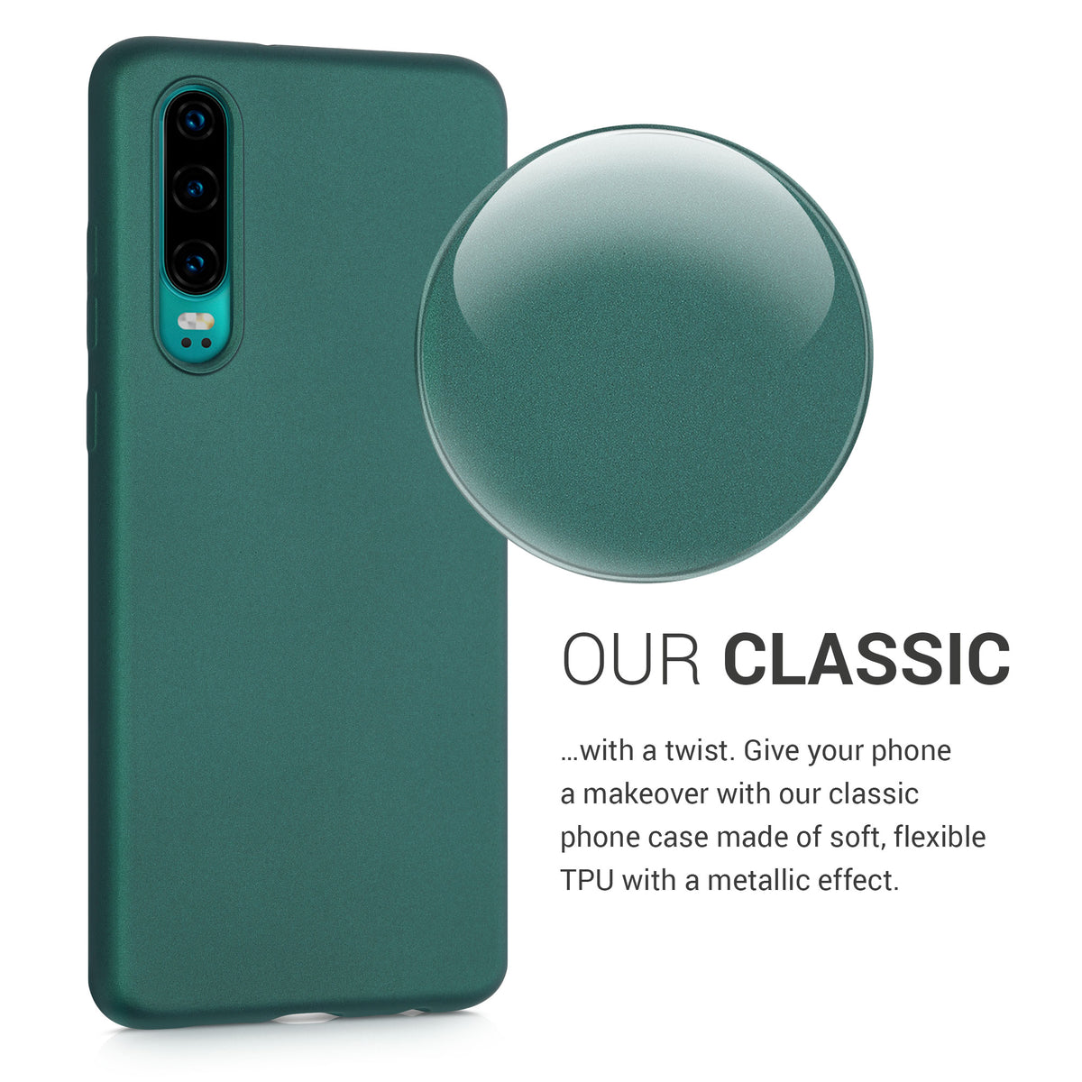 kwmobile Handyhülle für Huawei P30 Hülle - Silikon Case - Schutzhülle Cover