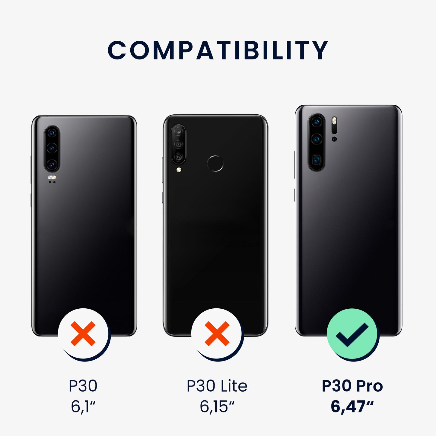 kwmobile Handyhülle für Huawei P30 Pro Hülle - Silikon Case schutzhülle Cover