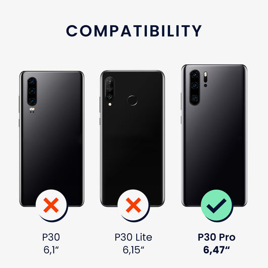 kwmobile Handyhülle für Huawei P30 Pro Hülle - Case Silikon - Kabelloses Laden - Schutzhülle Cover