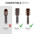 kwmobile Stahl Gitarrensaiten 6 Saiten-Set für Akustikgitarren und Westerngitarren mit Beschriftung