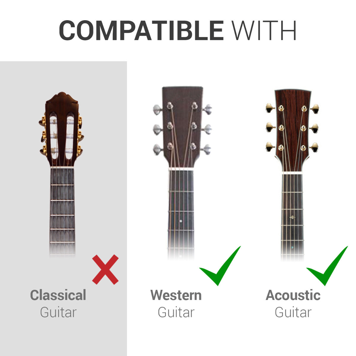 kwmobile Stahl Gitarrensaiten 6 Saiten-Set für Akustikgitarren und Westerngitarren mit Beschriftung
