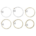 kwmobile Stahl Gitarrensaiten 6 Saiten-Set - für Akustikgitarren und Westerngitarren - mit Beschriftung - 6x Stahlsaiten Akustik Western Gitarre Silber  [dsg03]