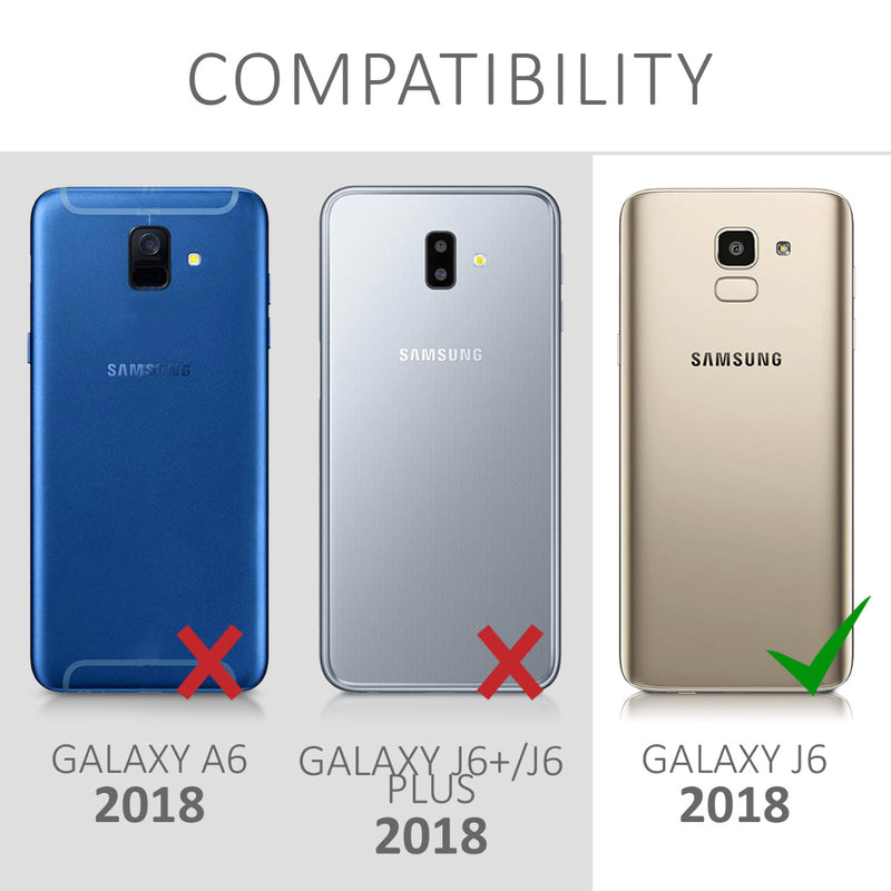kwmobile Case kompatibel mit Samsung Galaxy J6 - Hülle Handy - Handyhülle Transparent