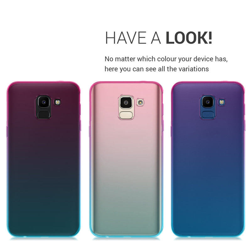 kwmobile Case kompatibel mit Samsung Galaxy J6 - Hülle Handy - Handyhülle Transparent